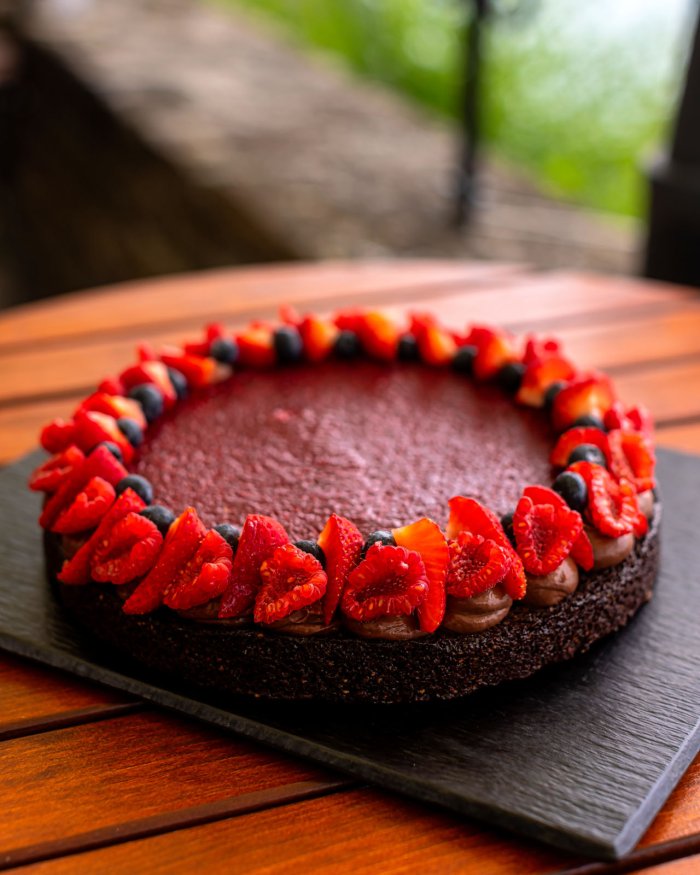 Málnás paleo torta#gluténmentes, tejmentes, cukormentes (xylit, maltit)